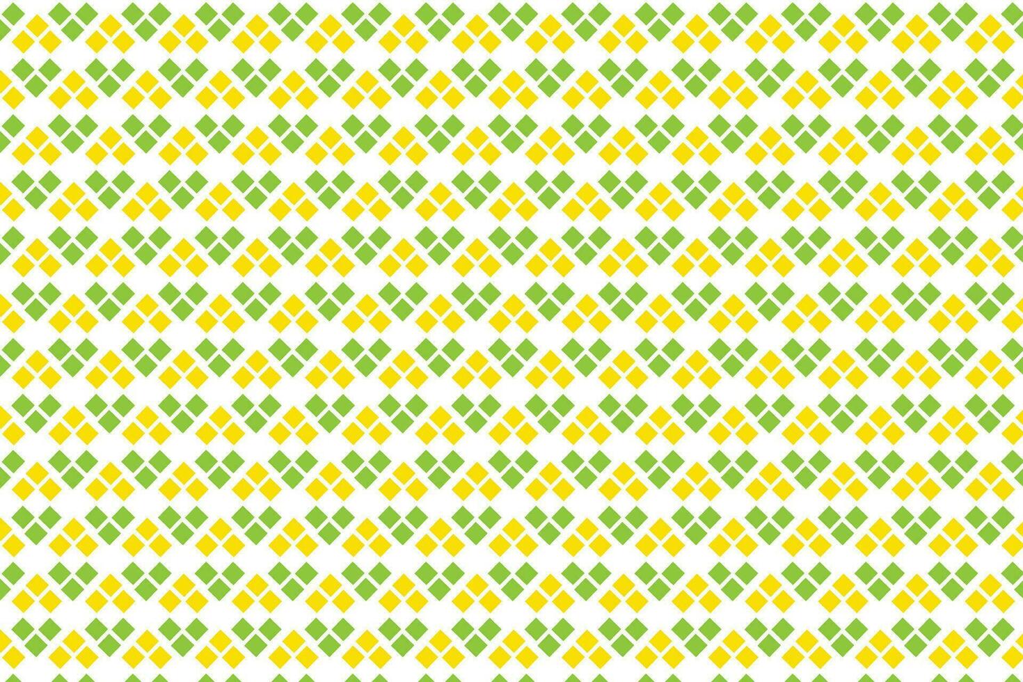 modern simple abstract seamlees green and yellow colour squer pattern vector