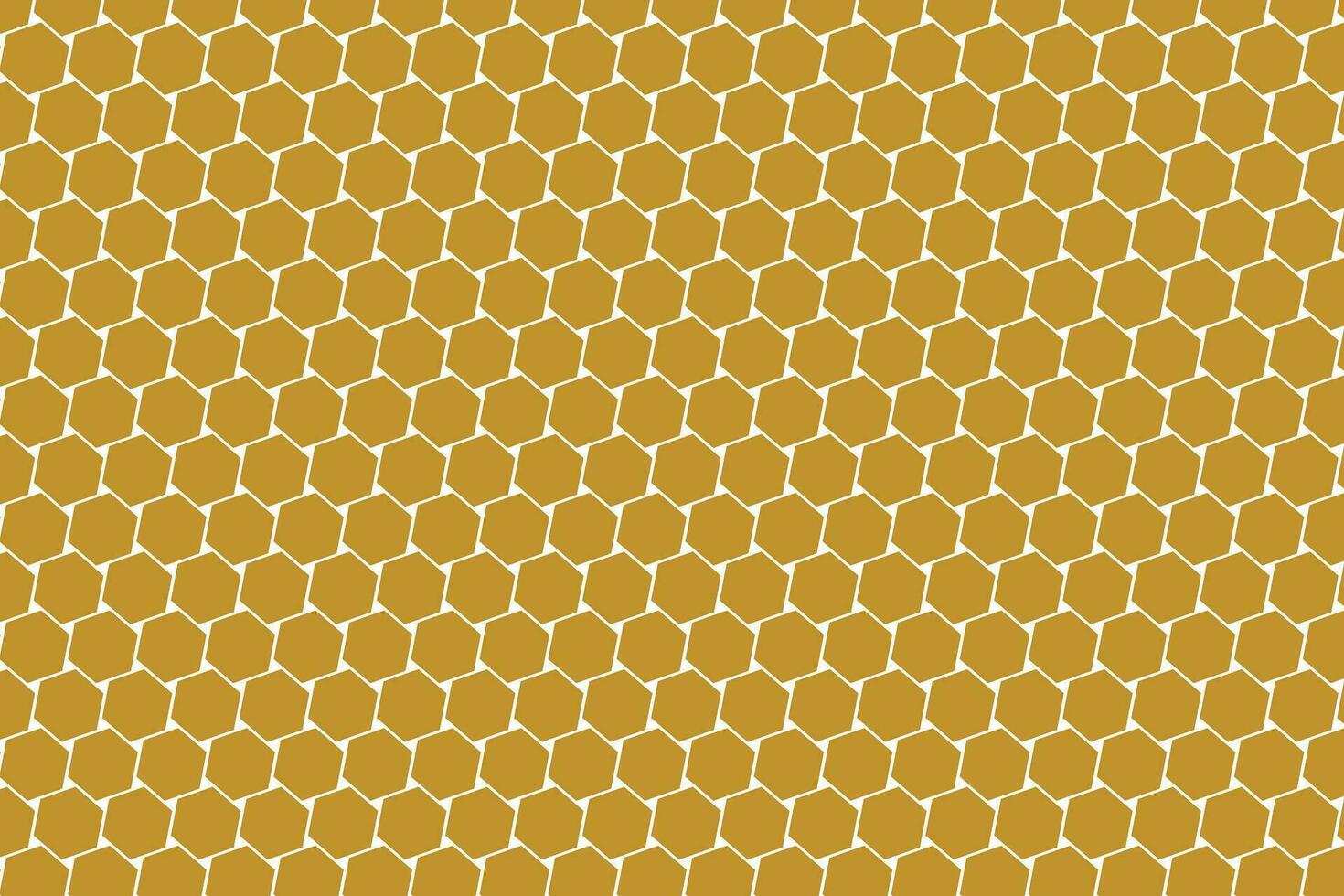 modern simple abstract seamlees gold metal colour polygon honeycomb pattern on white colour background vector