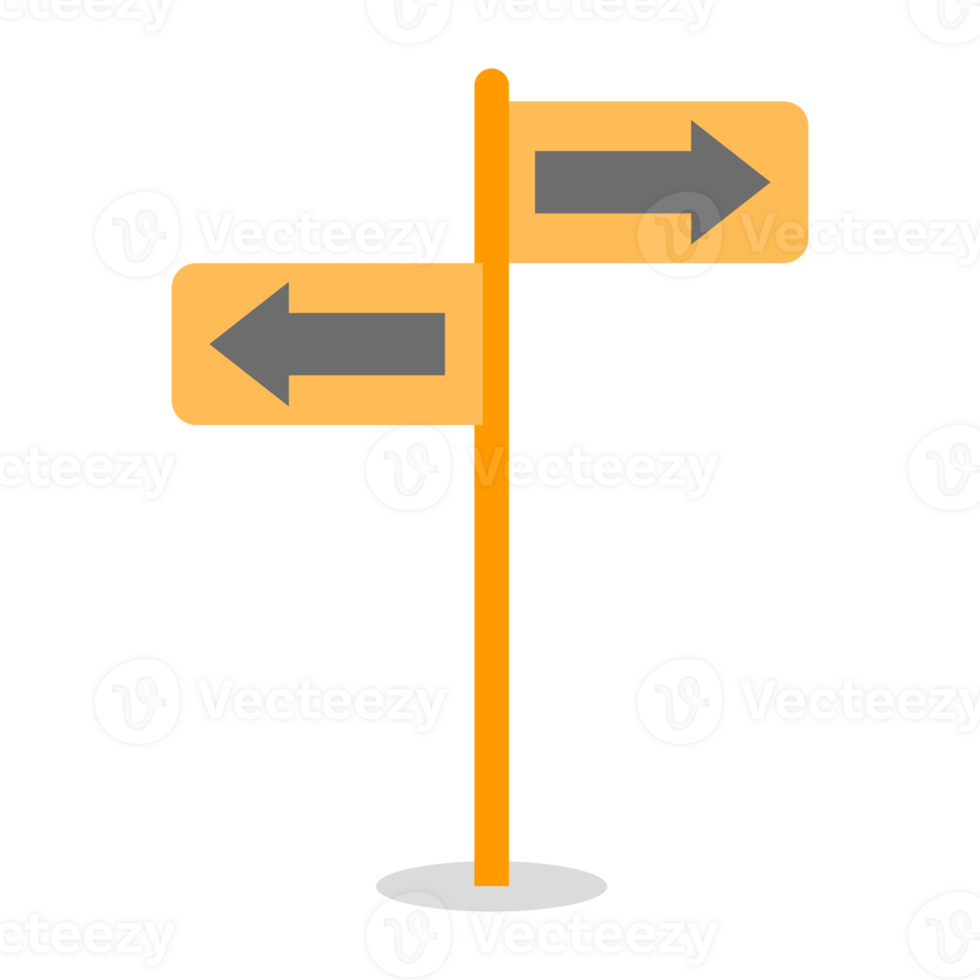 Two way direction png