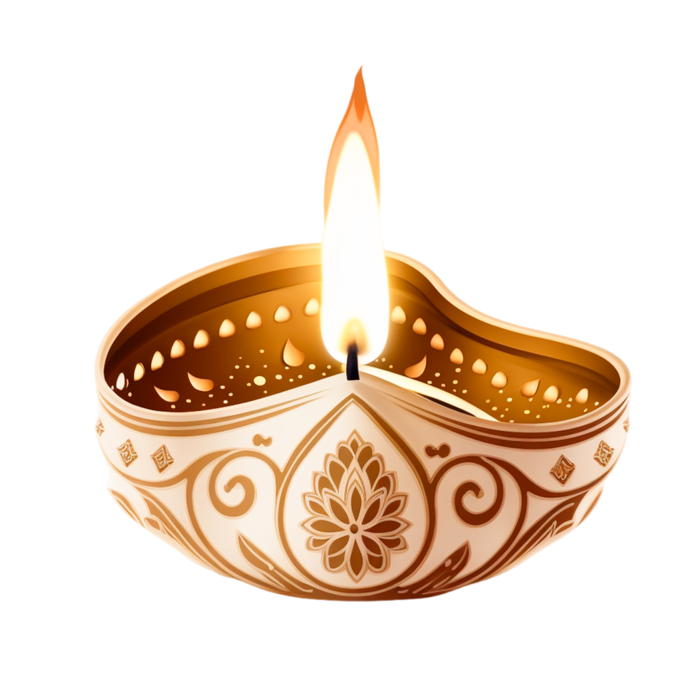 velas do diwali. ai gerado png