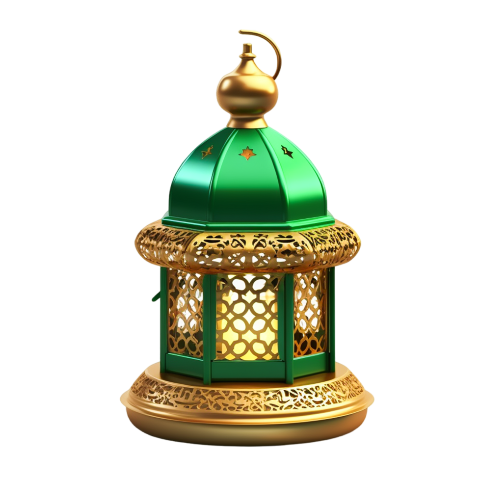 content islamique Ramadan kareem 3d lampe. ai généré png