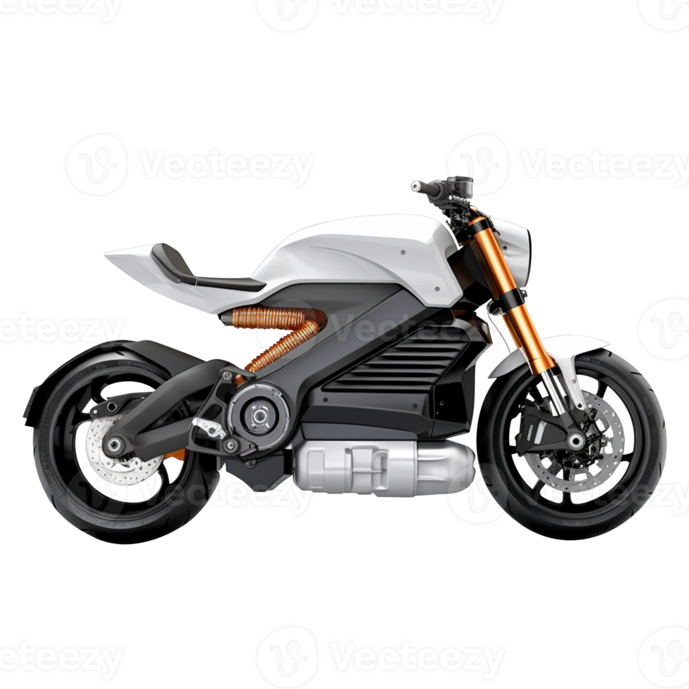 Electric motorbike electric bike e-bike e motorbike electric vehicle e-vehicle png transparent background Ai Generated