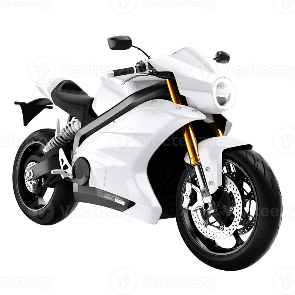 Electric motorbike electric bike e-bike e motorbike electric vehicle e-vehicle png transparent background Ai Generated