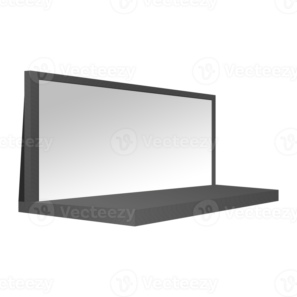 Blank backdrop stage for mockup png