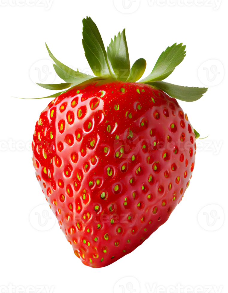 strawberry on a transparent background. for decorating projects. png