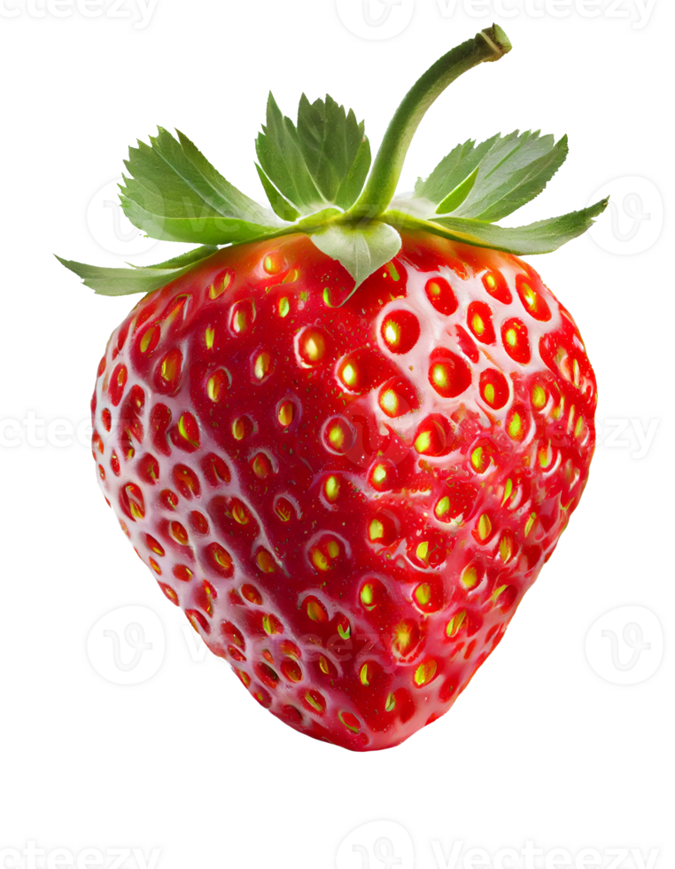 strawberry on a transparent background. for decorating projects. png