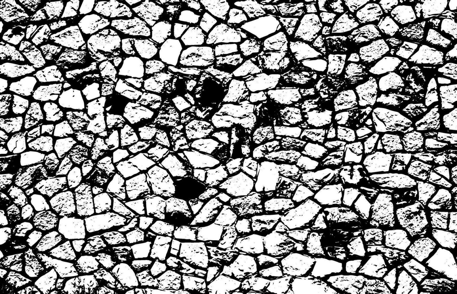 Rustic cracked vector texture with many cracks and scratches. Abstract background. Broken and damaged surface.