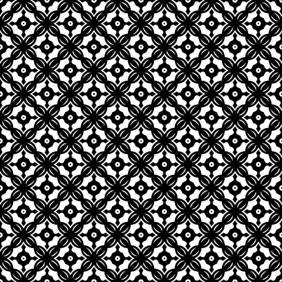 Black and white seamless pattern texture. Greyscale ornamental graphic design. vector