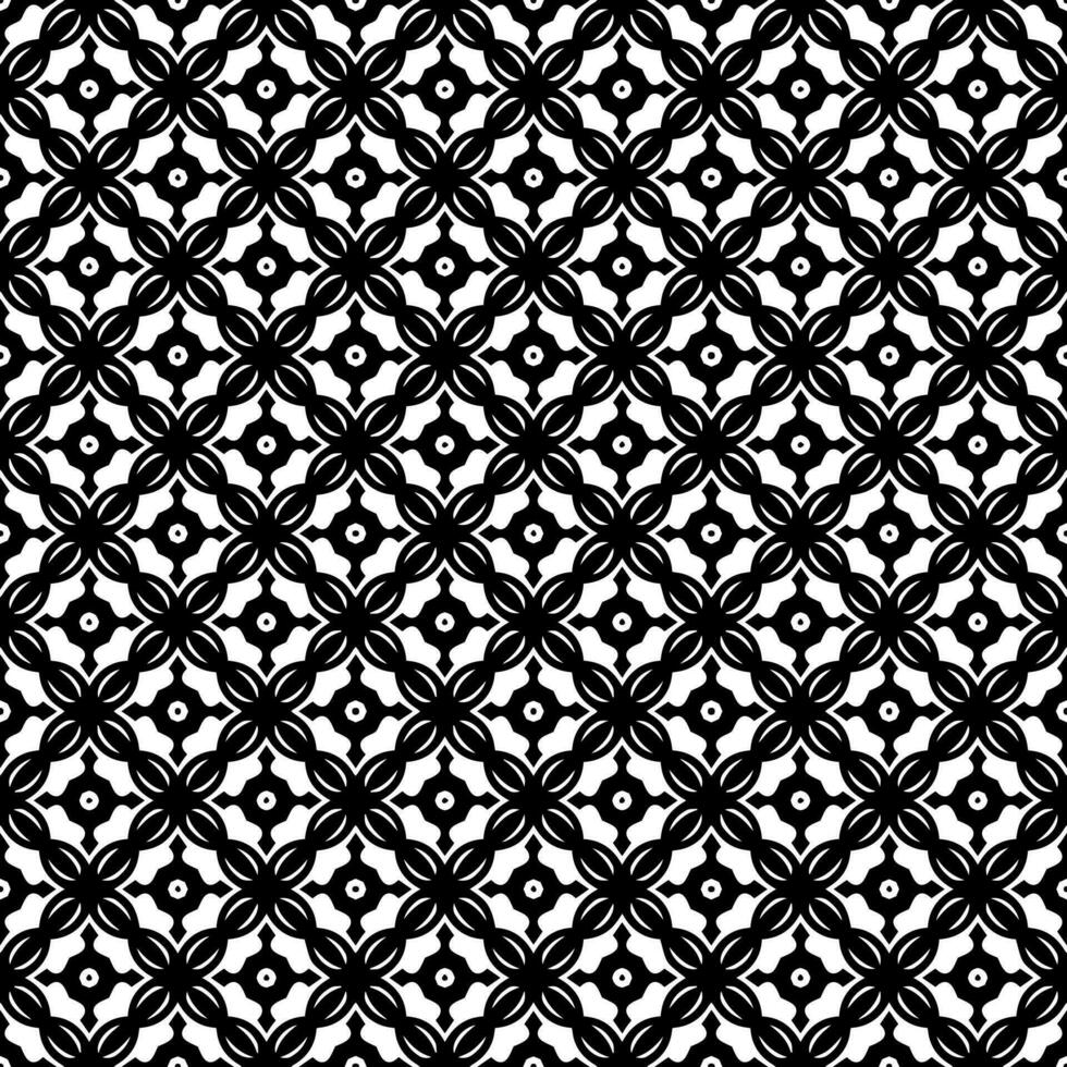 Black and white seamless pattern texture. Greyscale ornamental graphic design. vector