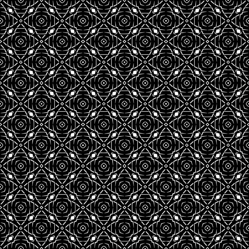 Black and white seamless pattern texture. Greyscale ornamental graphic design. vector