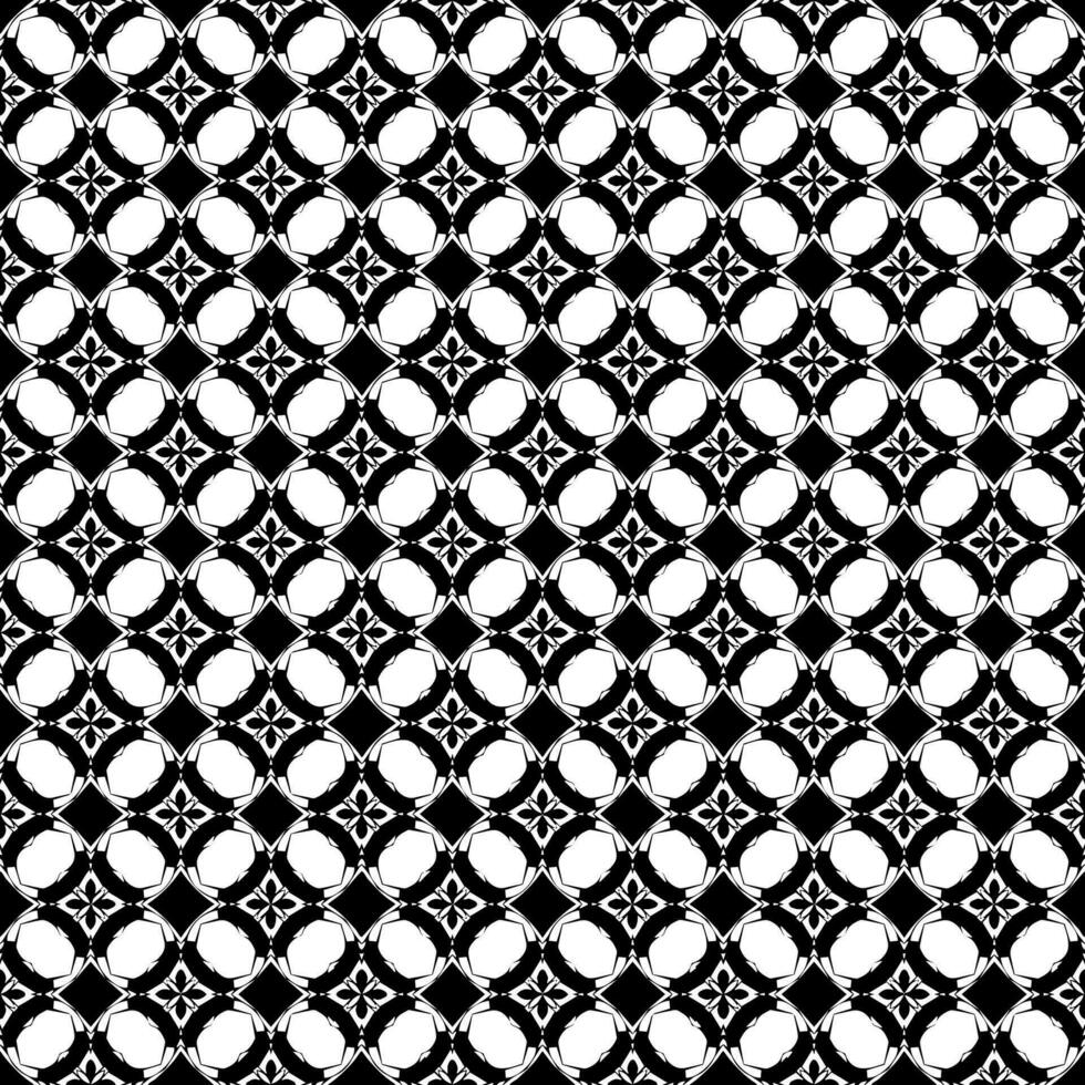 Black and white seamless pattern texture. Greyscale ornamental graphic design. vector
