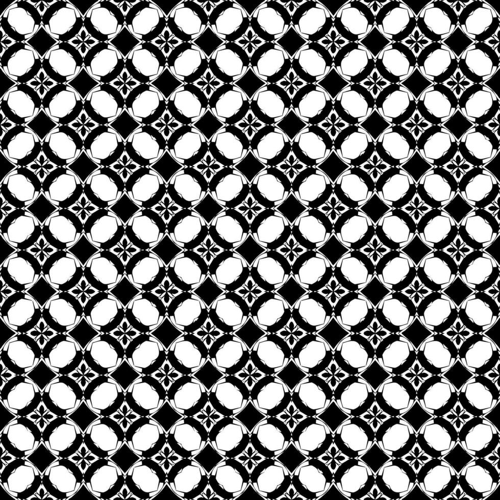 Black and white seamless pattern texture. Greyscale ornamental graphic design. vector