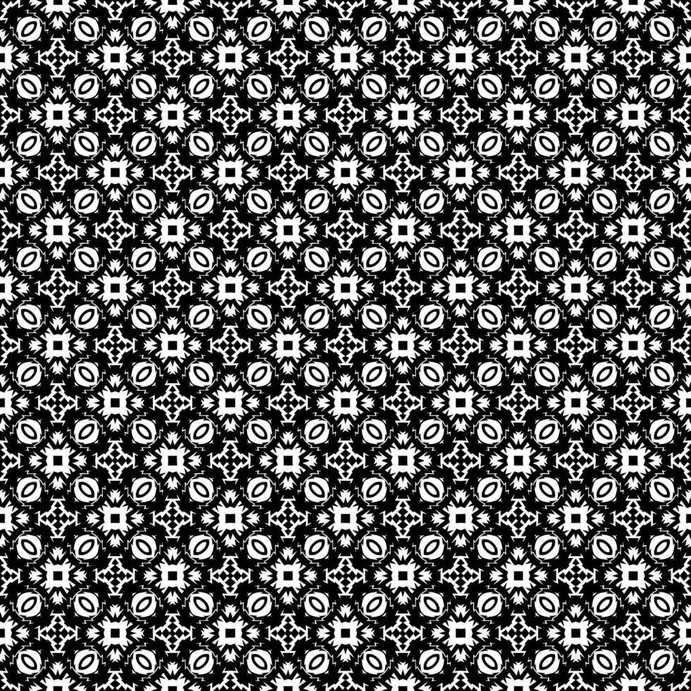 Black and white seamless pattern texture. Greyscale ornamental graphic design. vector