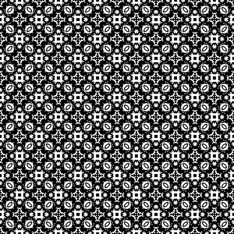 Black and white seamless pattern texture. Greyscale ornamental graphic design. vector