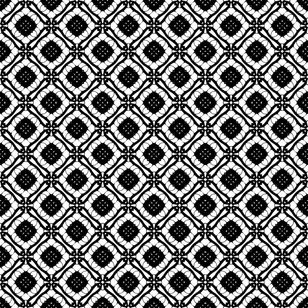 Black and white seamless pattern texture. Greyscale ornamental graphic design. vector