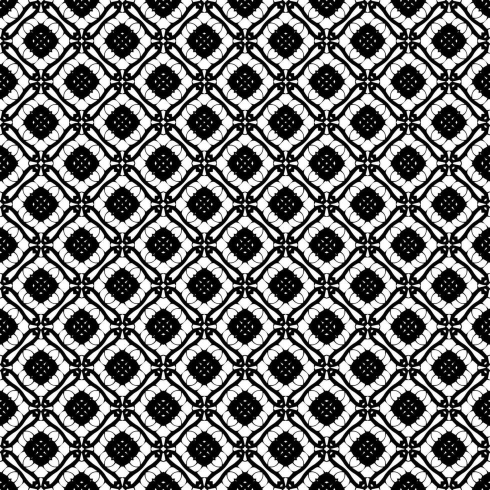 Black and white seamless pattern texture. Greyscale ornamental graphic design. vector