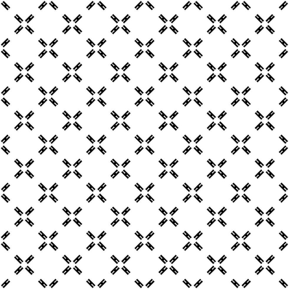 Black and white seamless pattern texture. Greyscale ornamental graphic design. Mosaic ornaments. Pattern template. vector