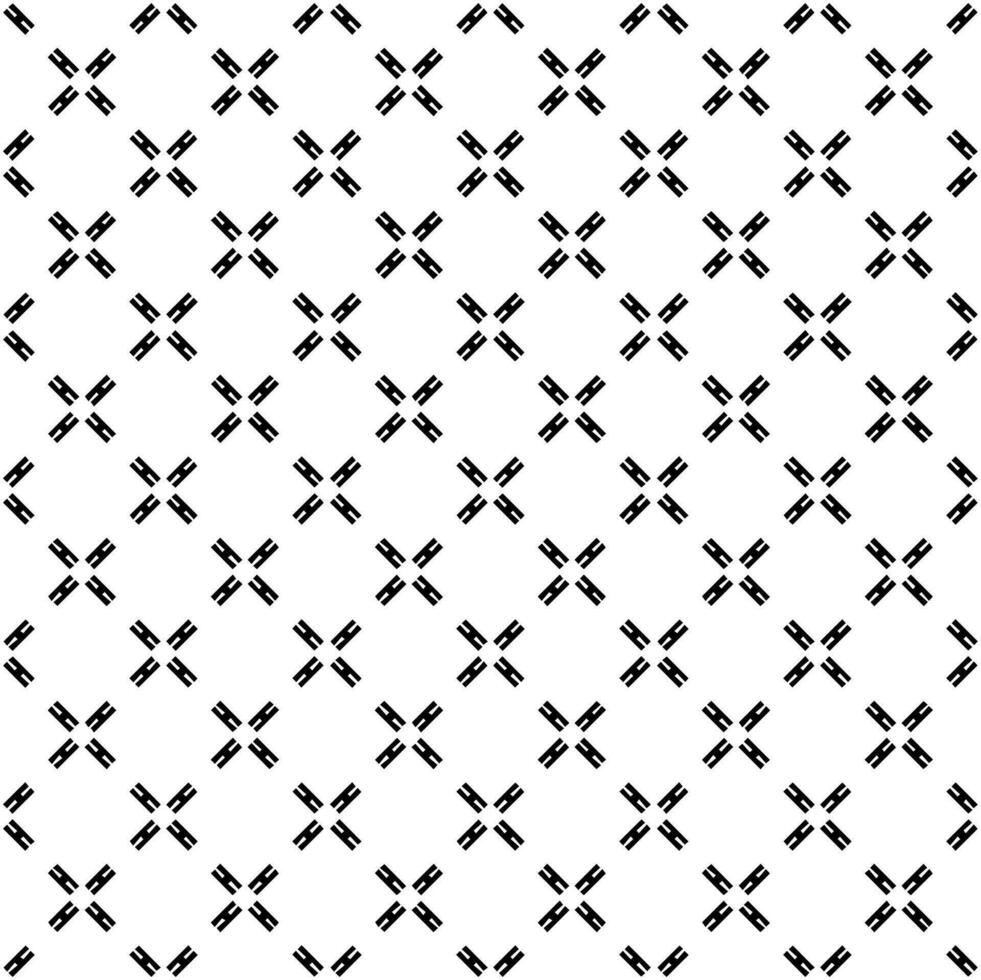 Black and white seamless pattern texture. Greyscale ornamental graphic design. Mosaic ornaments. Pattern template. vector