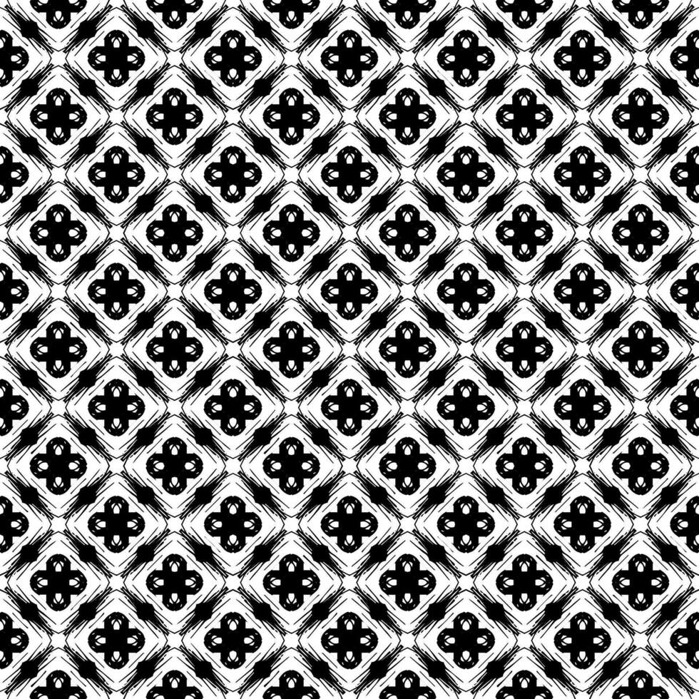 Black and white seamless pattern texture. Greyscale ornamental graphic design. vector
