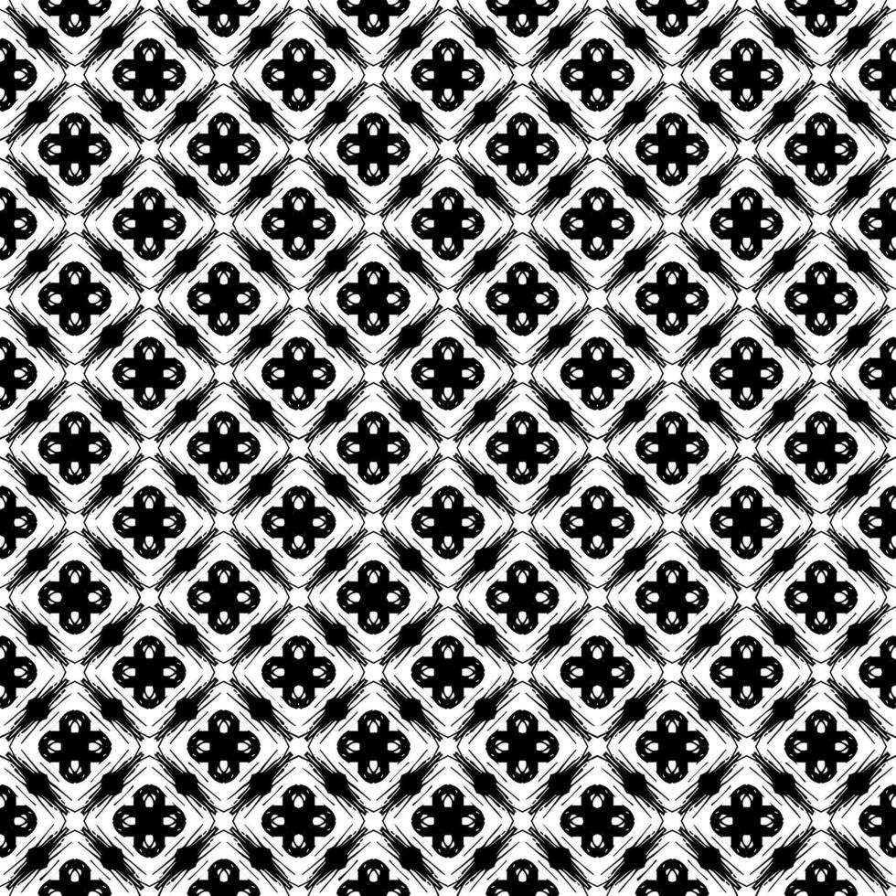 Black and white seamless pattern texture. Greyscale ornamental graphic design. vector