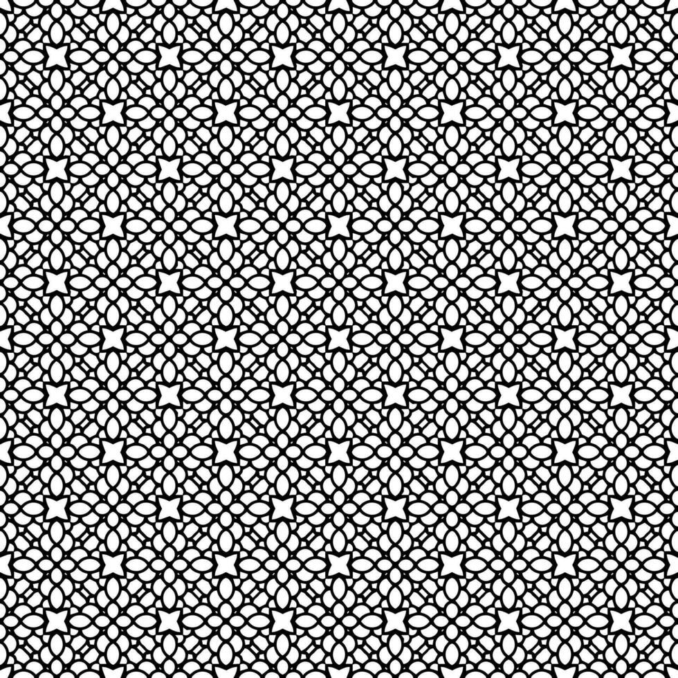 Black and white seamless pattern texture. Greyscale ornamental graphic design. vector