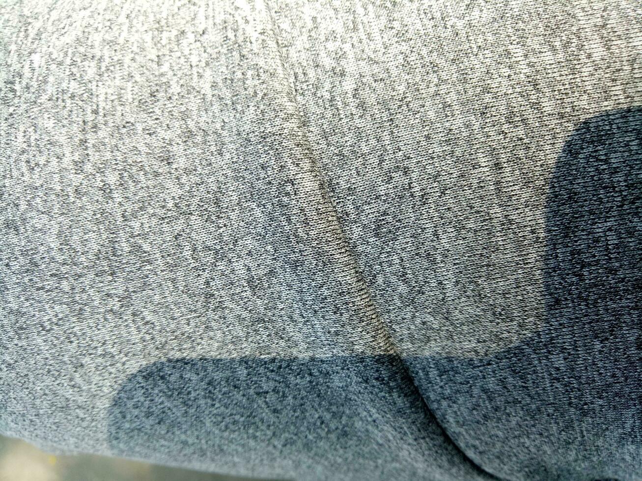 Photo of the texture of a gray sweatpants