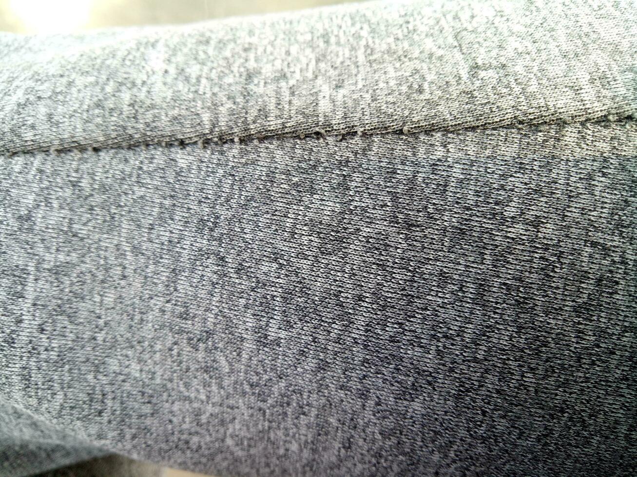 Photo of the texture of a gray sweatpants