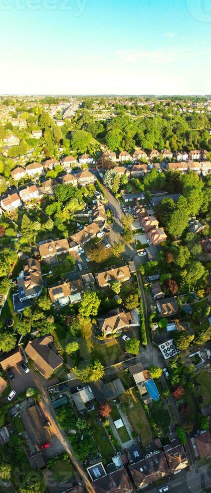 Aerial View of Luton Town of England UK at over the Wardown Public Park, The Drone's Camera Footage Was Captured on June 13th, 2023 photo