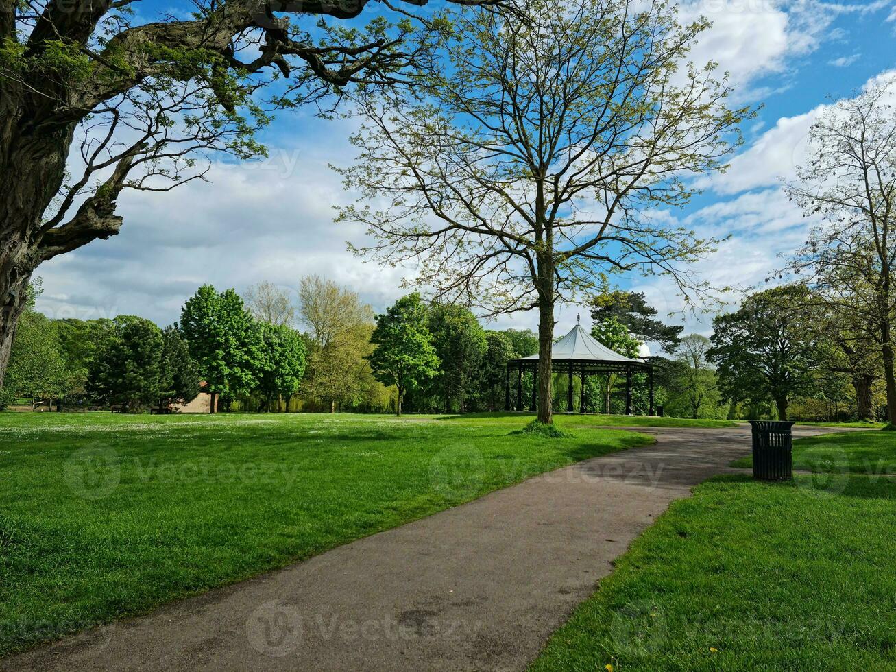 Beautiful View of a Local Public Park of England UK photo