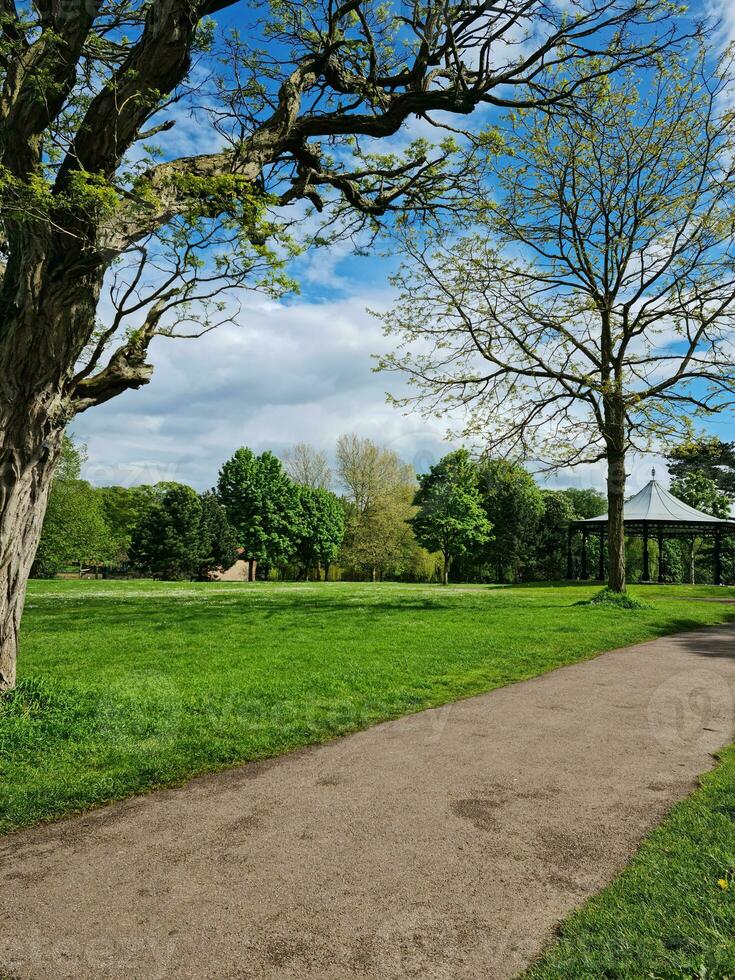 Beautiful View of a Local Public Park of England UK photo