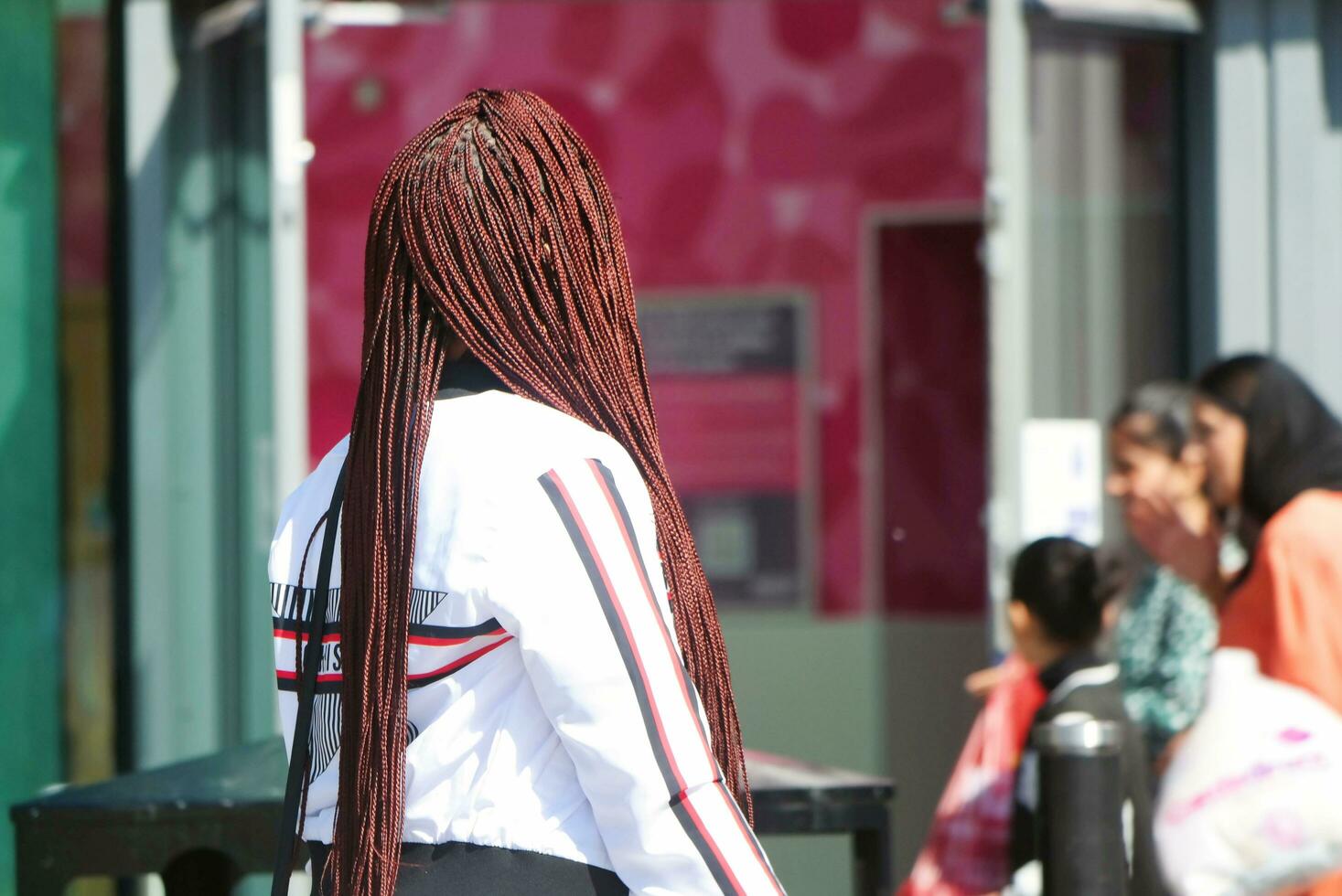 Beautiful Image of People at The Mall Shopping Centre Downtown of Central Luton City of England Great Britain for Shopping and Walking. The Image Was Captured on 02-June 2023 photo