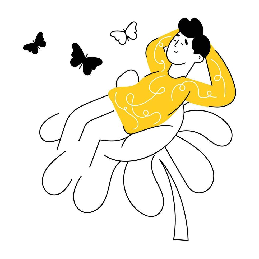 Trendy Imagining Butterflies vector