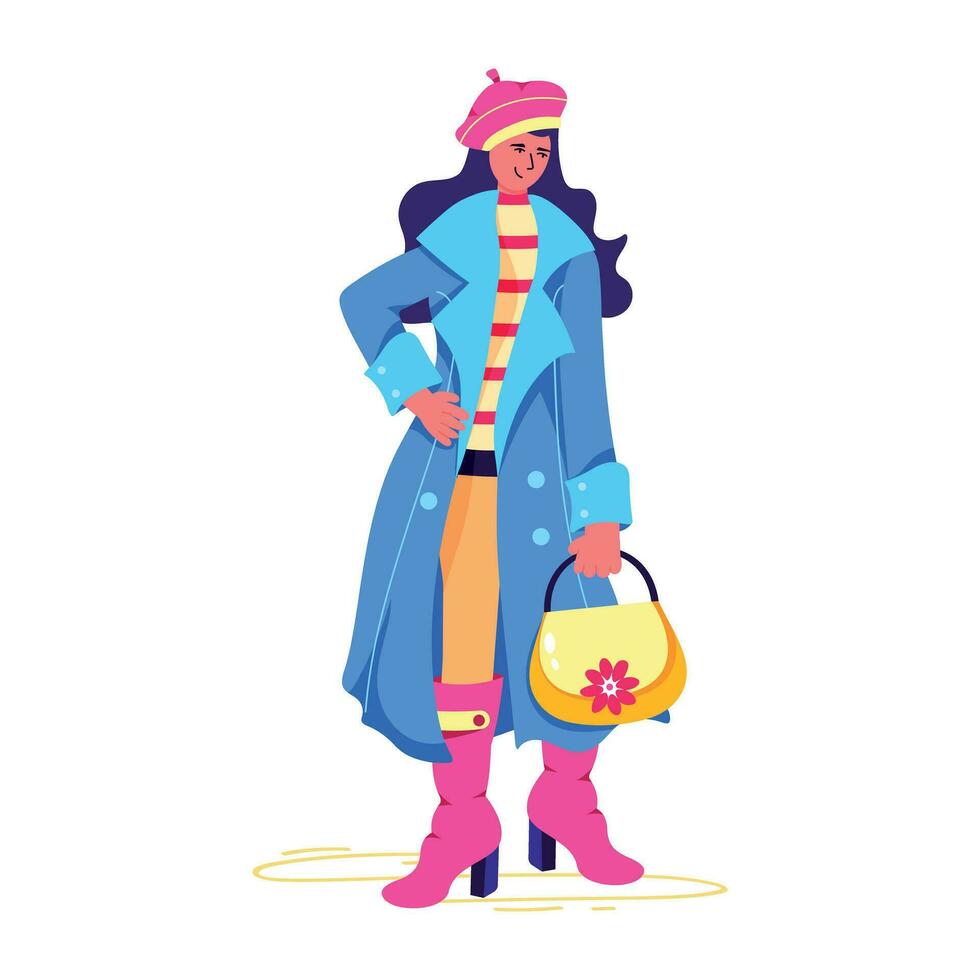 Trendy Winter Fashion vector