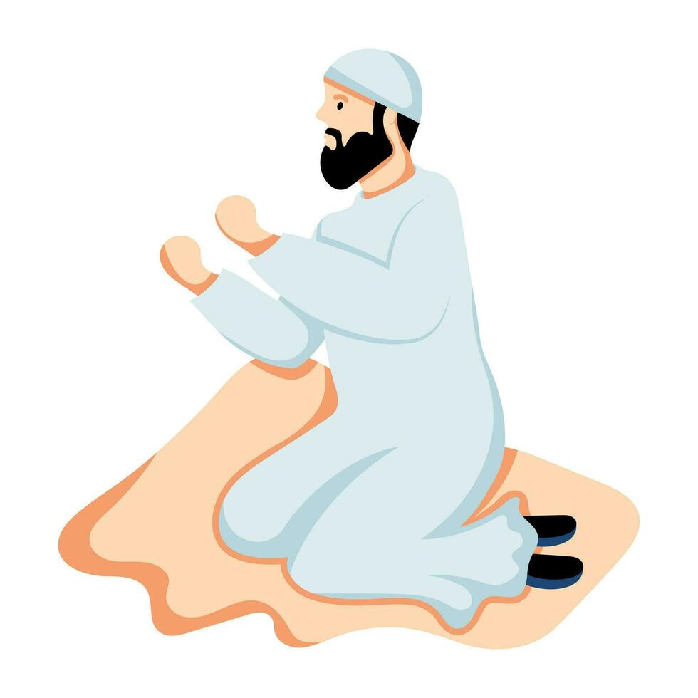 Trendy Arab Prayer vector