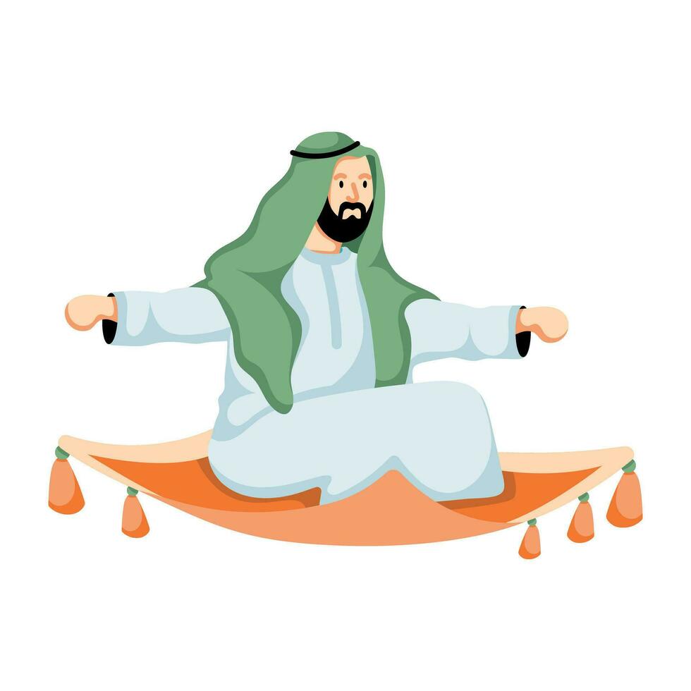 Trendy Arab Carpet vector