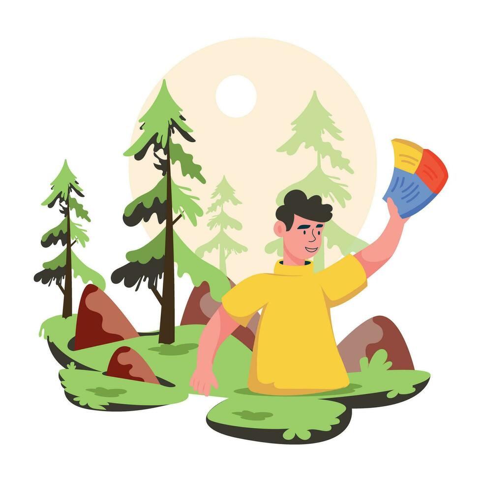 Trendy Forest Trip vector