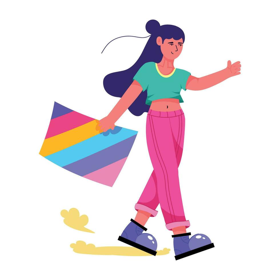 Trendy Pride Walk vector