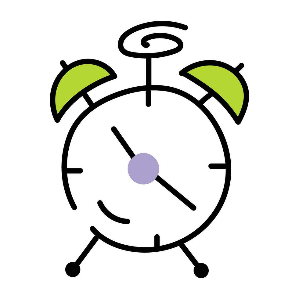 Trendy Alarm Clock vector