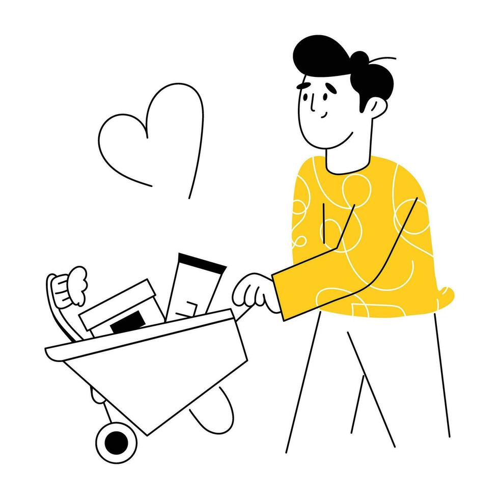 Trendy Self Care vector