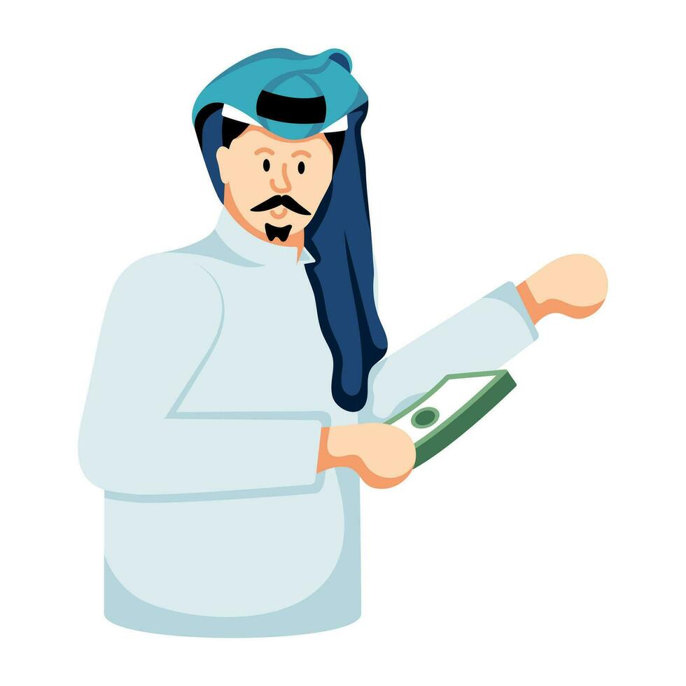 Trendy Wealthy Man vector