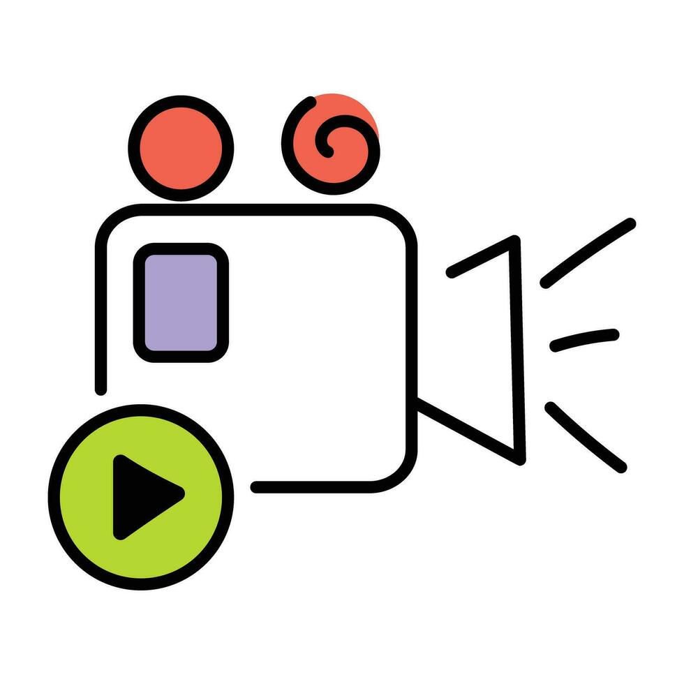 Trendy Video Recorder vector