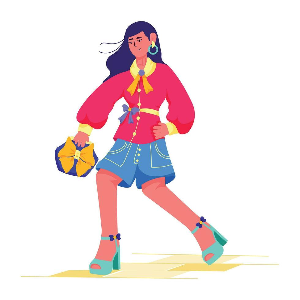 Trendy Summer Look vector