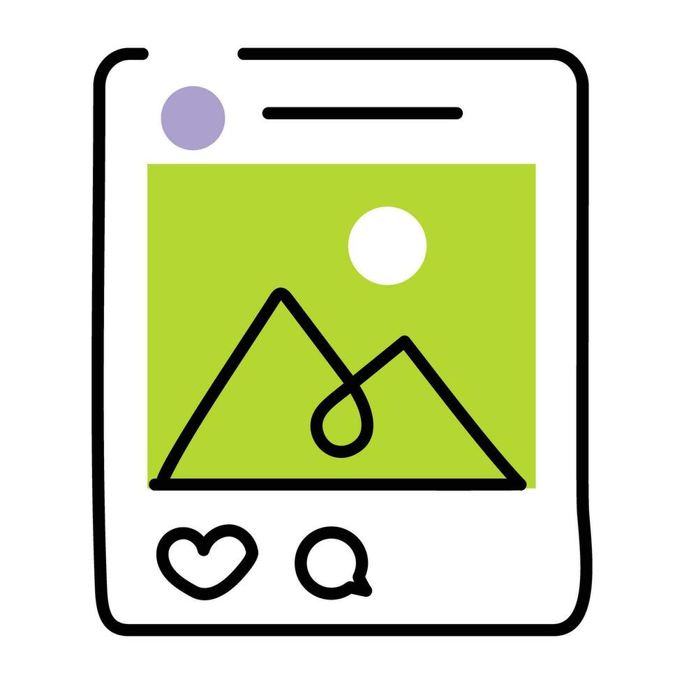 Trendy Media Post vector