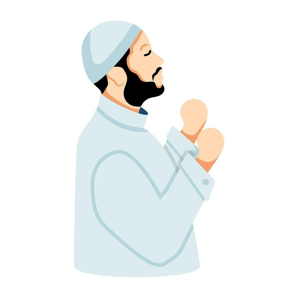 Trendy Man Praying vector