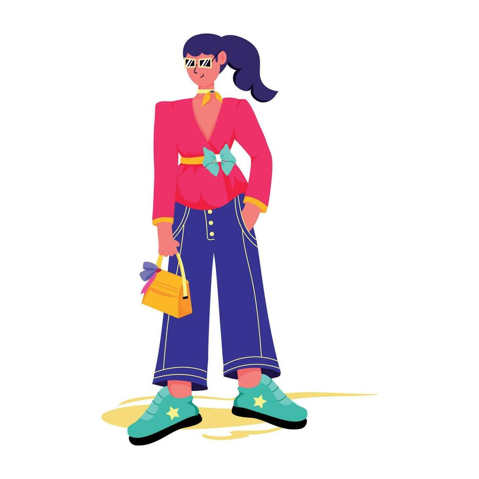 Trendy Model Fashion vector