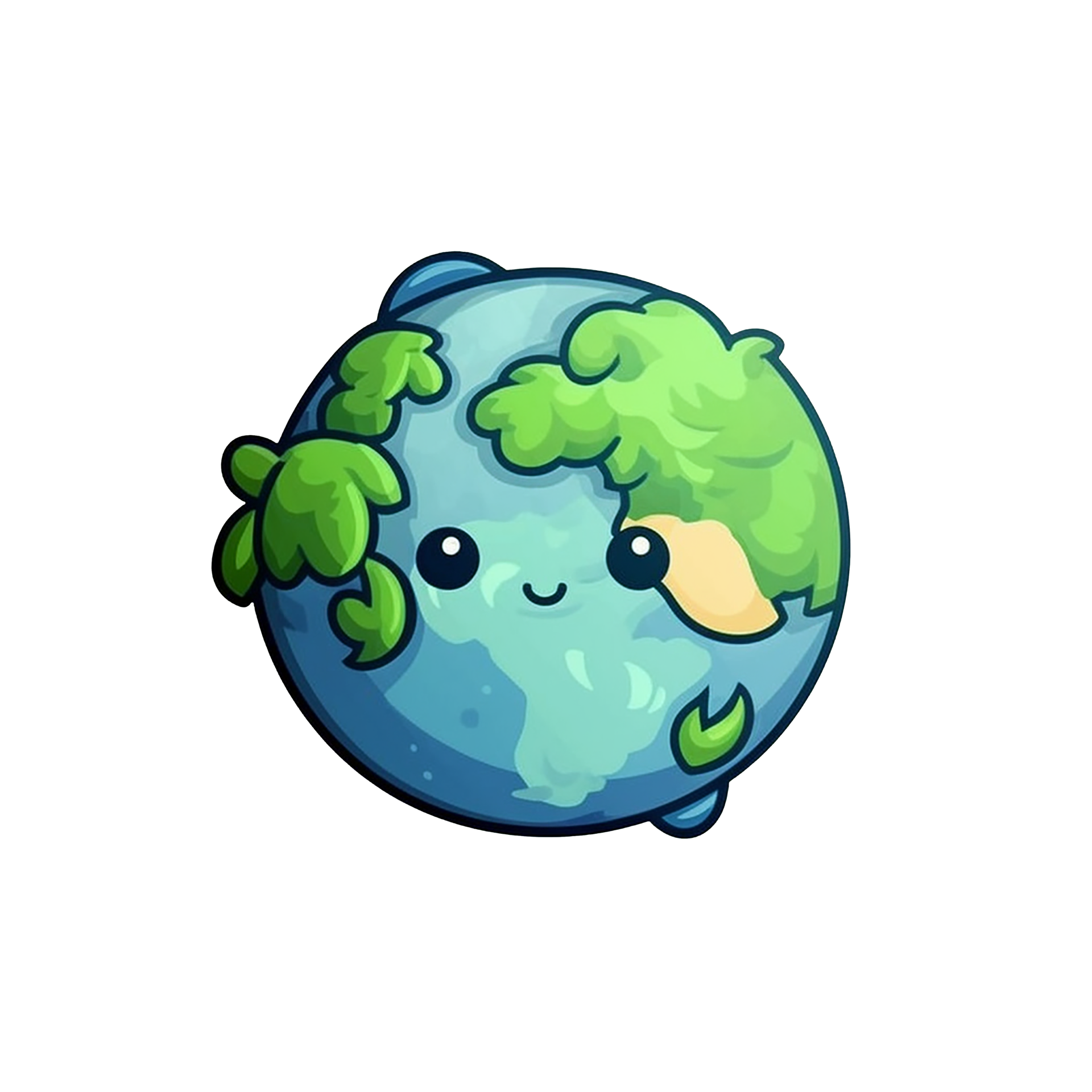 cute-earth-global-world-cartoon-on-transparent-background-digital