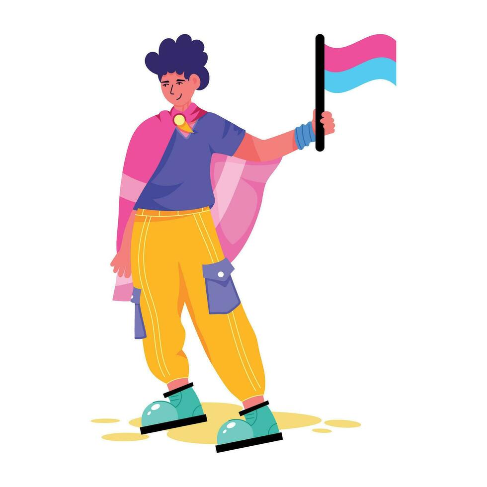 Trendy Protesting Concepts vector