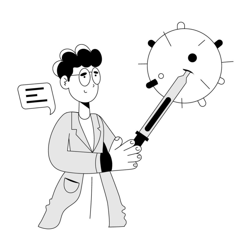 Trendy Virus Research vector