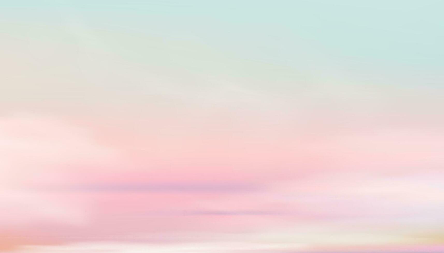 Sunset Sky background.Sunrise with soft Pink and Green with blur pastel colour gradient cloud on sea beach in Evening,Vertical Nature of Romantic Sky Sunlight for Spring,Summer Mobile Phone Wallpaper vector