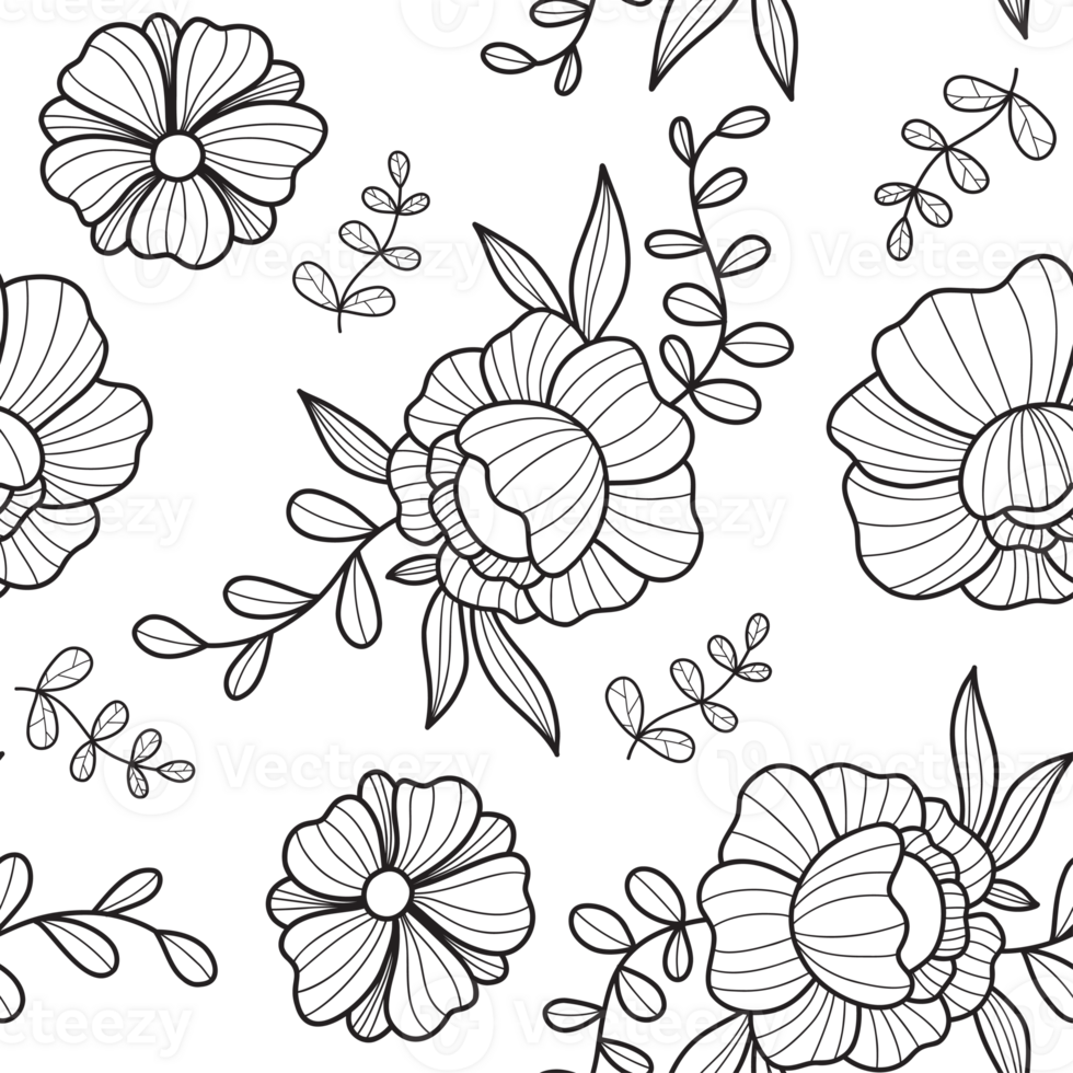 Floral seamless pattern png